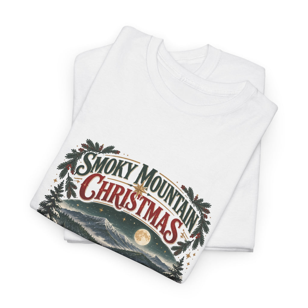 Smoky Mountain Christmas Unisex Heavy Cotton Tee