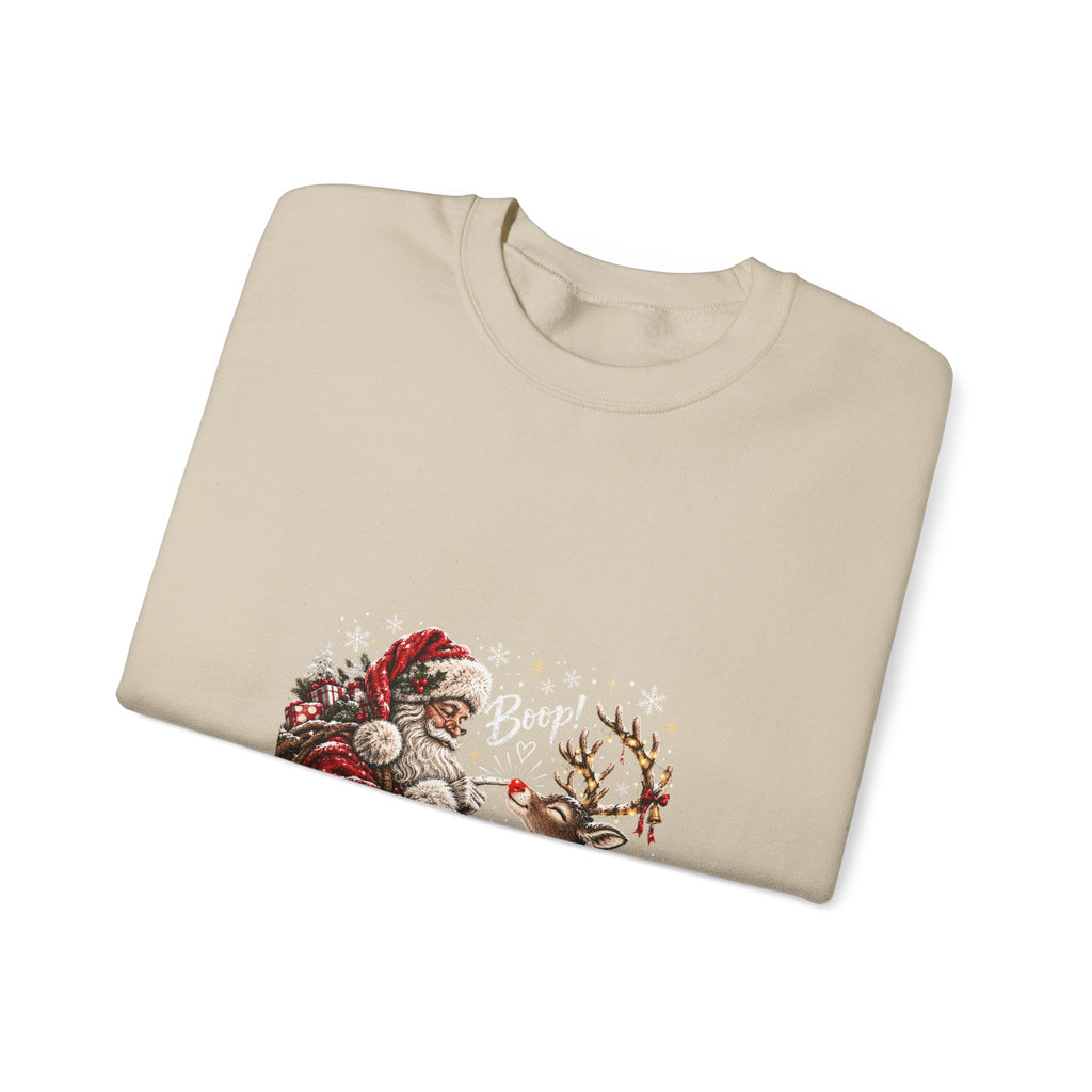 Santa reindeer Unisex Heavy Blend™ Crewneck Sweatshirt