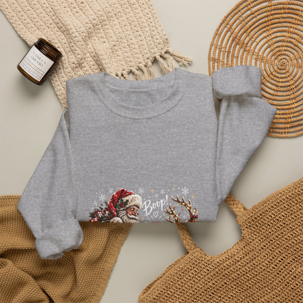 Santa reindeer Unisex Heavy Blend™ Crewneck Sweatshirt