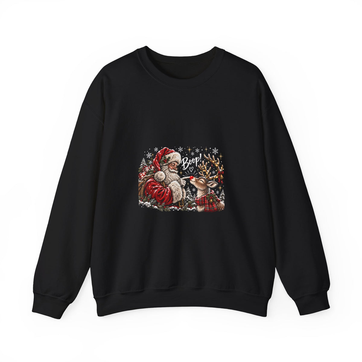 Santa reindeer Unisex Heavy Blend™ Crewneck Sweatshirt