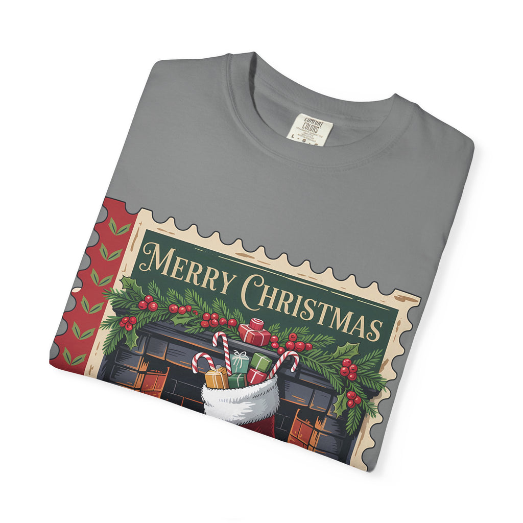 Merry Christmas Unisex Garment-Dyed T-shirt