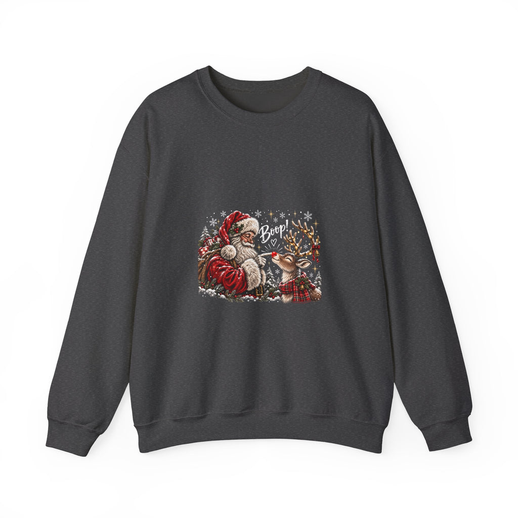 Santa reindeer Unisex Heavy Blend™ Crewneck Sweatshirt