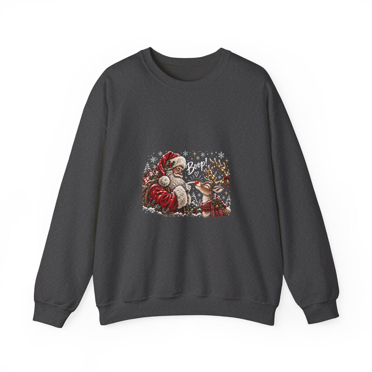 Santa reindeer Unisex Heavy Blend™ Crewneck Sweatshirt