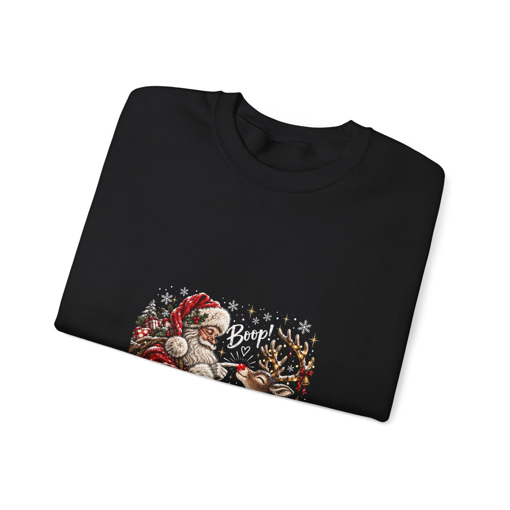 Santa reindeer Unisex Heavy Blend™ Crewneck Sweatshirt