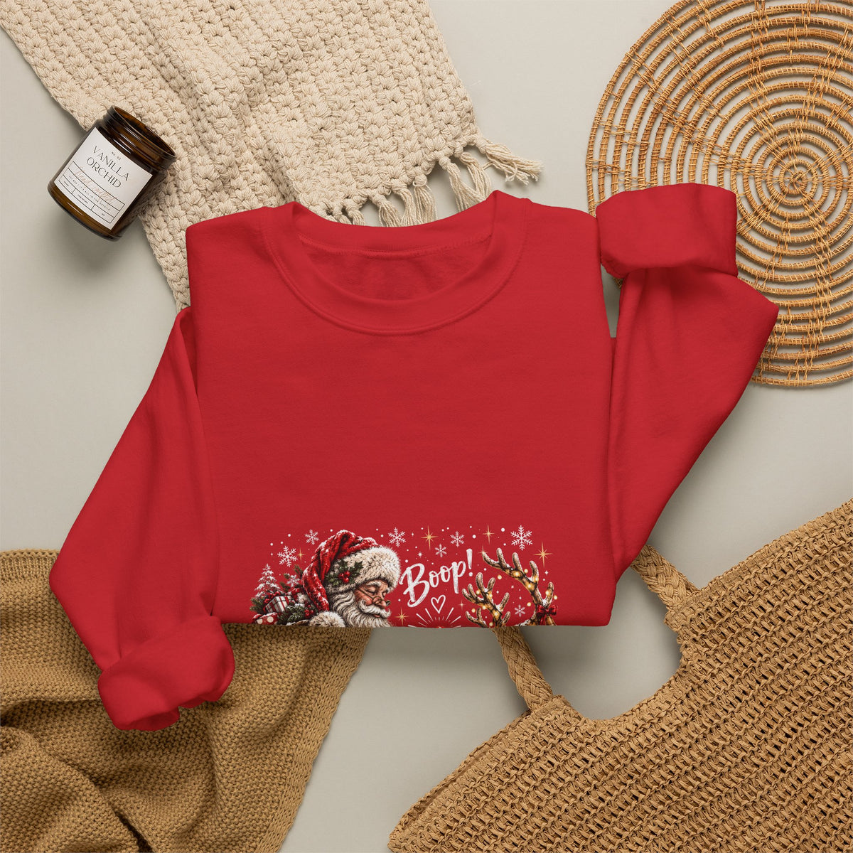 Santa reindeer Unisex Heavy Blend™ Crewneck Sweatshirt