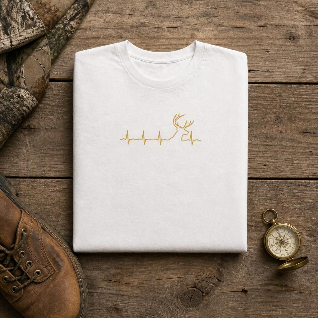 Deer Heartbeat Line - Hunting Season T-Shirt