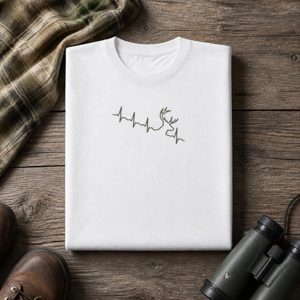 Glowing Deer Heartbeat - Hunting Season T-Shirt