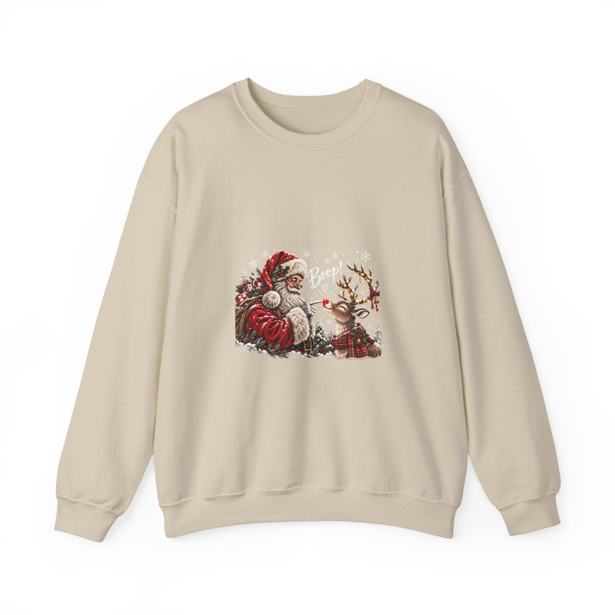 Santa reindeer Unisex Heavy Blend™ Crewneck Sweatshirt
