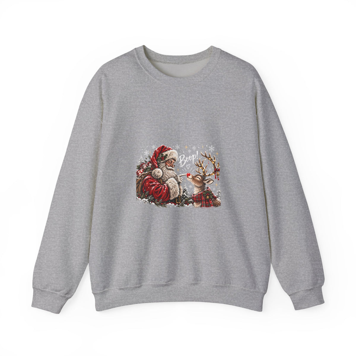 Santa reindeer Unisex Heavy Blend™ Crewneck Sweatshirt