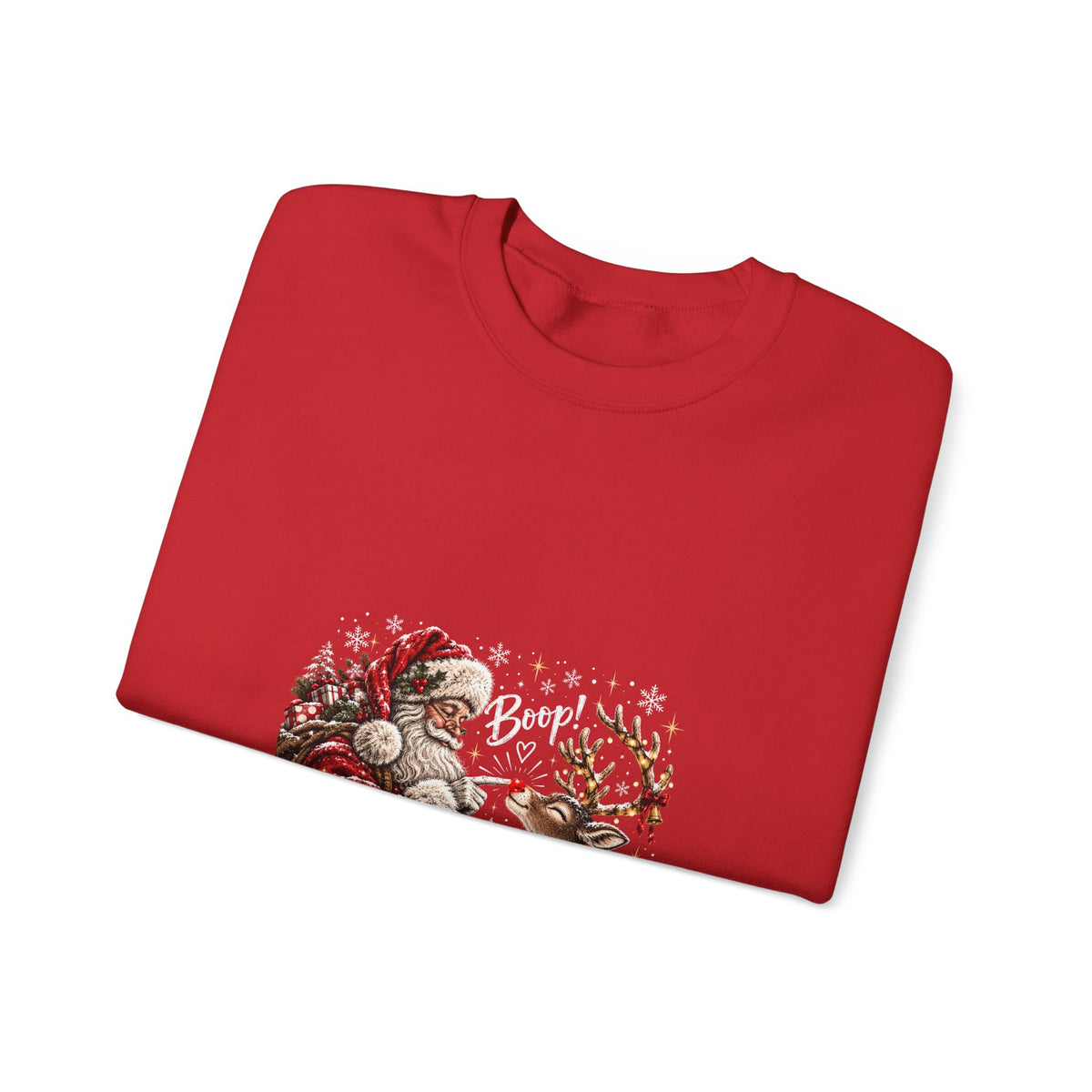 Santa reindeer Unisex Heavy Blend™ Crewneck Sweatshirt