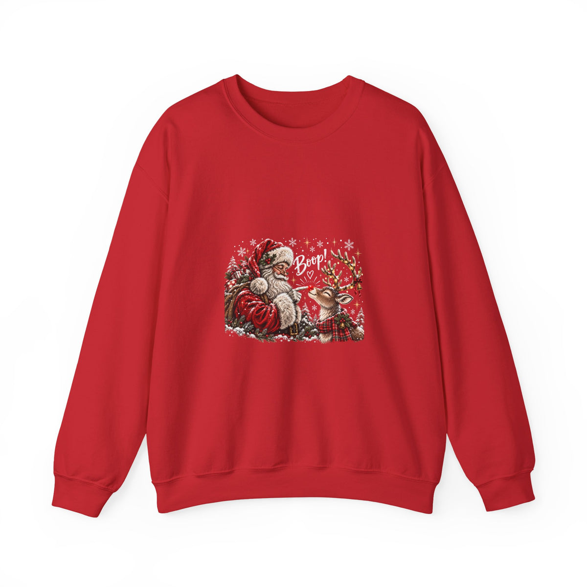 Santa reindeer Unisex Heavy Blend™ Crewneck Sweatshirt