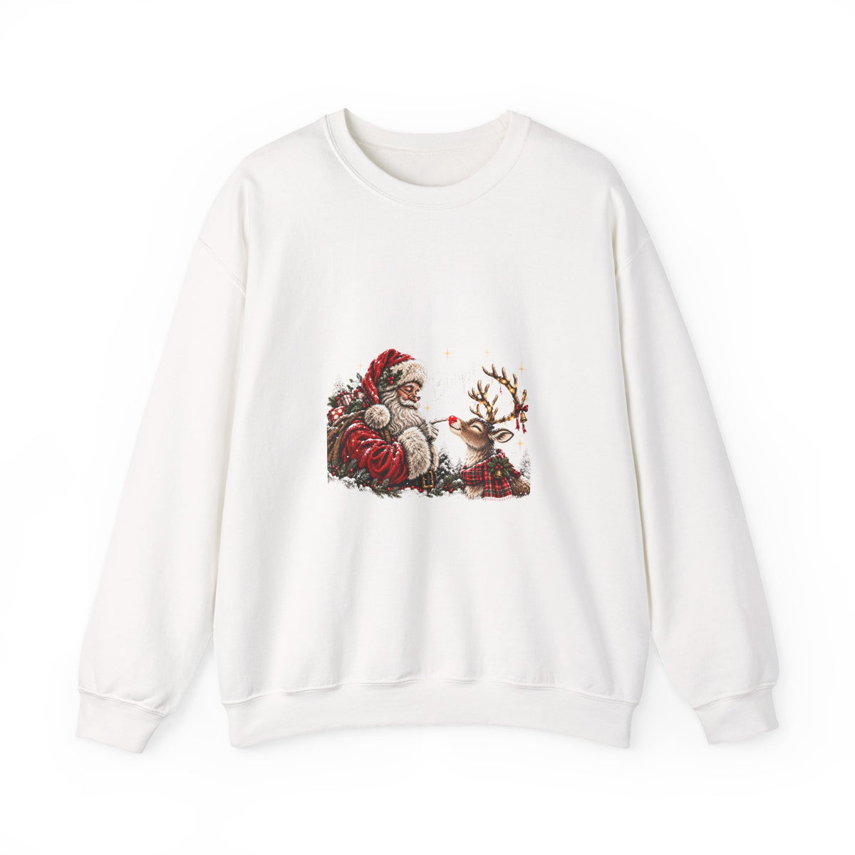 Santa reindeer Unisex Heavy Blend™ Crewneck Sweatshirt