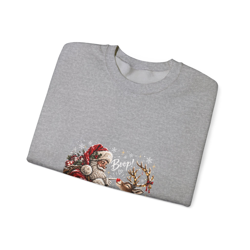 Santa reindeer Unisex Heavy Blend™ Crewneck Sweatshirt