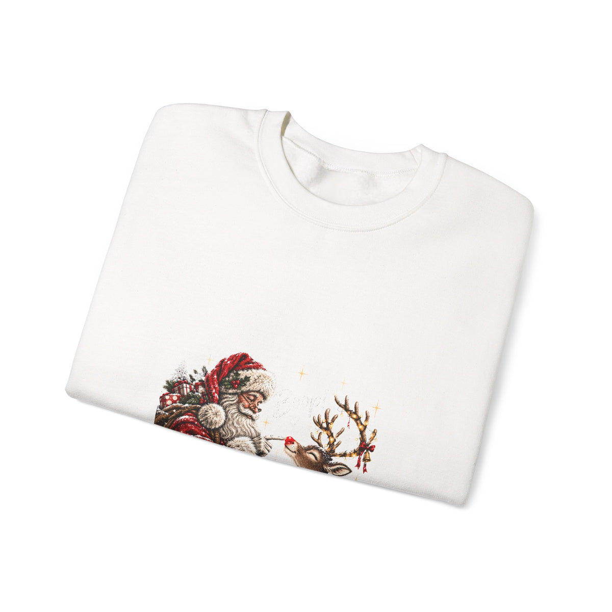 Santa reindeer Unisex Heavy Blend™ Crewneck Sweatshirt
