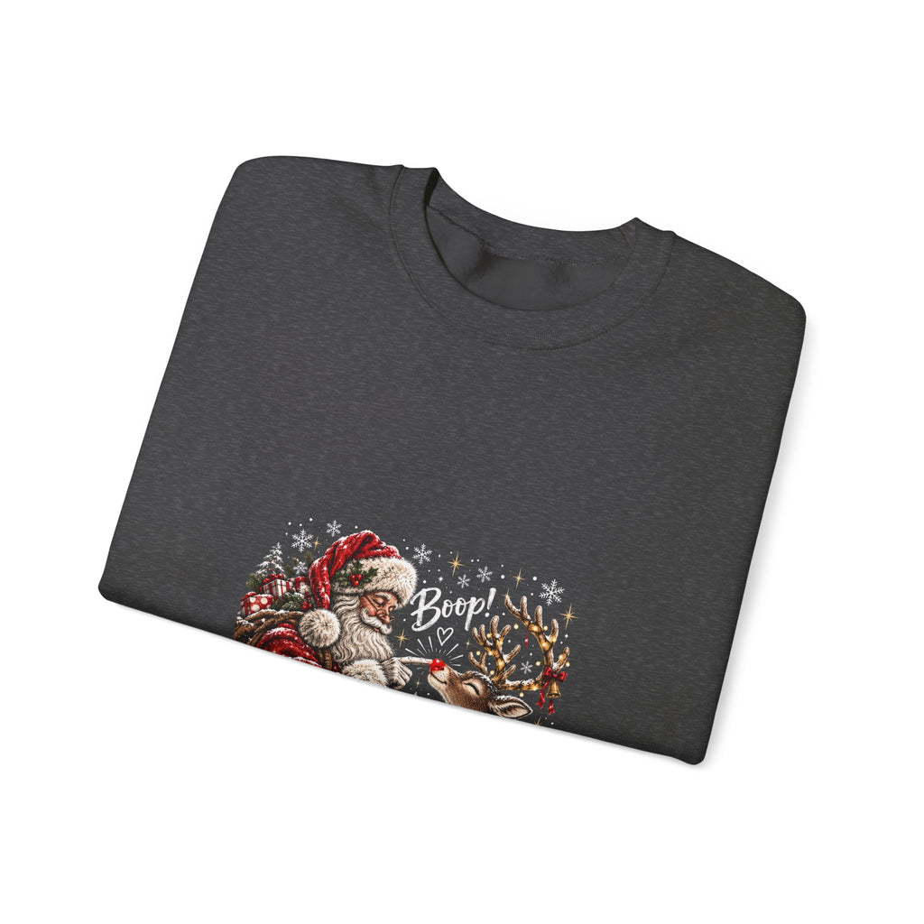 Santa reindeer Unisex Heavy Blend™ Crewneck Sweatshirt
