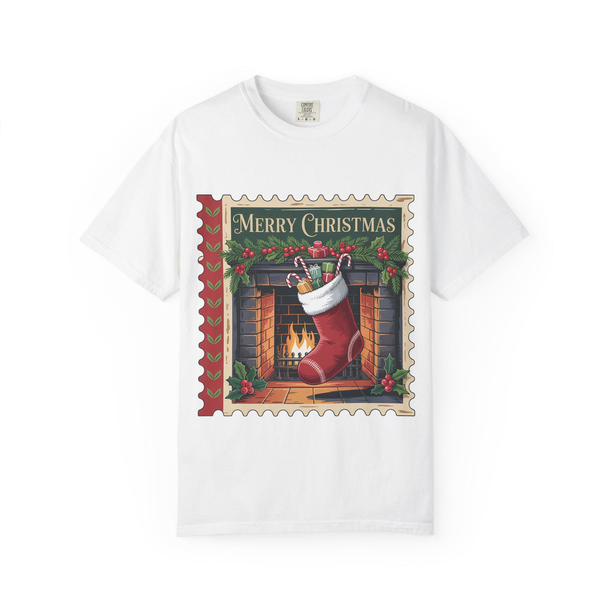 Merry Christmas Unisex Garment-Dyed T-shirt