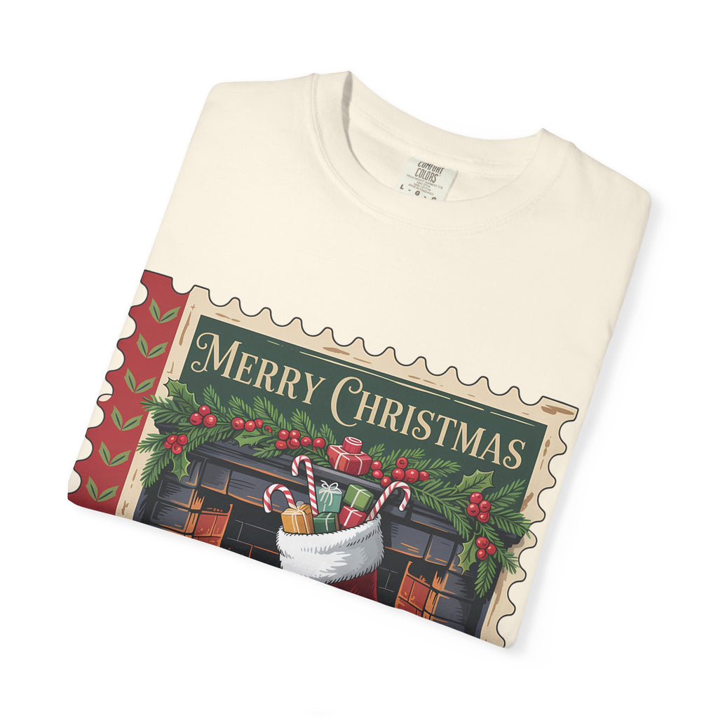 Merry Christmas Unisex Garment-Dyed T-shirt