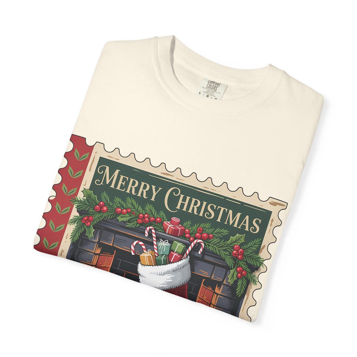 Merry Christmas Unisex Garment-Dyed T-shirt