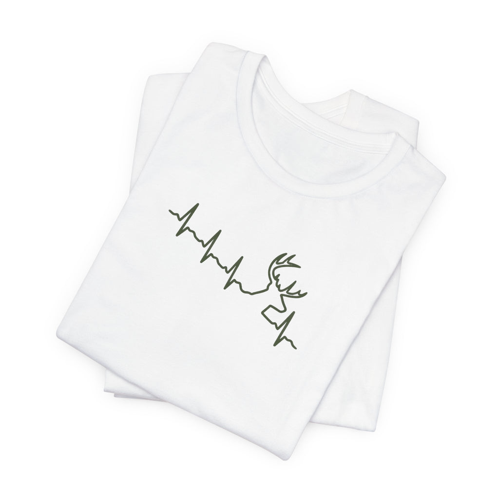 Glowing Deer Heartbeat - Hunting Season T-Shirt